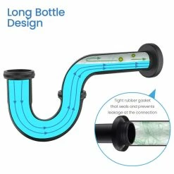 Budget 🧨 Kibi USA Kibi 1-1/2" P-Trap, Matte Black ❤️ -Grohe Shop 108123aa02e03161 1224 w800 h800 b1 p0