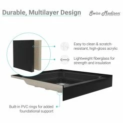 Best Pirce ๐ฅฐ Swiss Madison Voltaire 48"x36" Acrylic Black, Single-Threshold, Center Drain, Shower Base ๐ฅ 18 Best Pirce ๐ฅฐ Swiss Madison Voltaire 48"x36" Acrylic Black, Single-Threshold, Center Drain, Shower Base ๐ฅ -Grohe Shop 1461211e0eb5c45e 5129 w800 h800 b1 p0