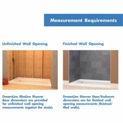 Cheap ✨ DreamLine SlimLine 30x60x2 3/4 Right Drain Single Threshold Shower Base, White 🔥 -Grohe Shop 22e12461018409c4 7963 w800 h800 b1 p0