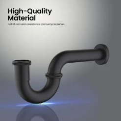 Budget 🧨 Kibi USA Kibi 1-1/2" P-Trap, Matte Black ❤️ -Grohe Shop 2751802202e0315e 1224 w800 h800 b0 p0