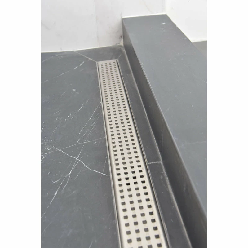 Outlet 💯 Linear Shower Drain, Brushed Nickel Square Design By Serene Drains, 35" 🤩 4 Outlet 💯 Linear Shower Drain, Brushed Nickel Square Design By Serene Drains, 35" 🤩 - Image 2