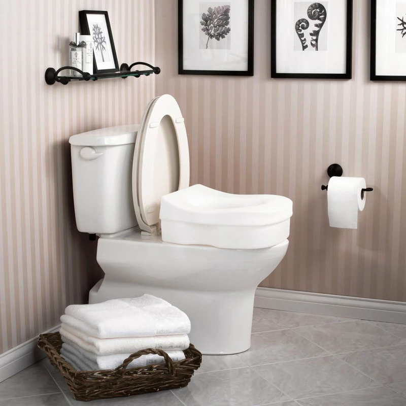 Hot Sale 😀 Moen Home Care Glacier Elevated Toilet Seat DN7020 👏 4 Hot Sale 😀 Moen Home Care Glacier Elevated Toilet Seat DN7020 👏 - Image 2