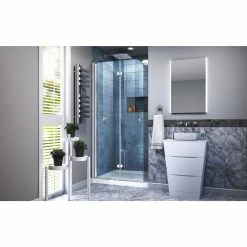 Deals 🔔 DreamLine Aqua Fold 33.5" W X 72" H Frameless Bi-Fold Shower Door, Chrome 😀 -Grohe Shop 45316f22020e95ed 1649 w800 h800 b0 p0