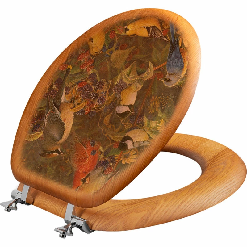 Best deal ๐ WGI-GALLERY Toilet Seat, Elongated, Berry Bush Songbirds, Round ๐ฅฐ 4 Best deal ๐ WGI-GALLERY Toilet Seat, Elongated, Berry Bush Songbirds, Round ๐ฅฐ - Image 2