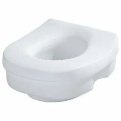 Hot Sale 😀 Moen Home Care Glacier Elevated Toilet Seat DN7020 👏