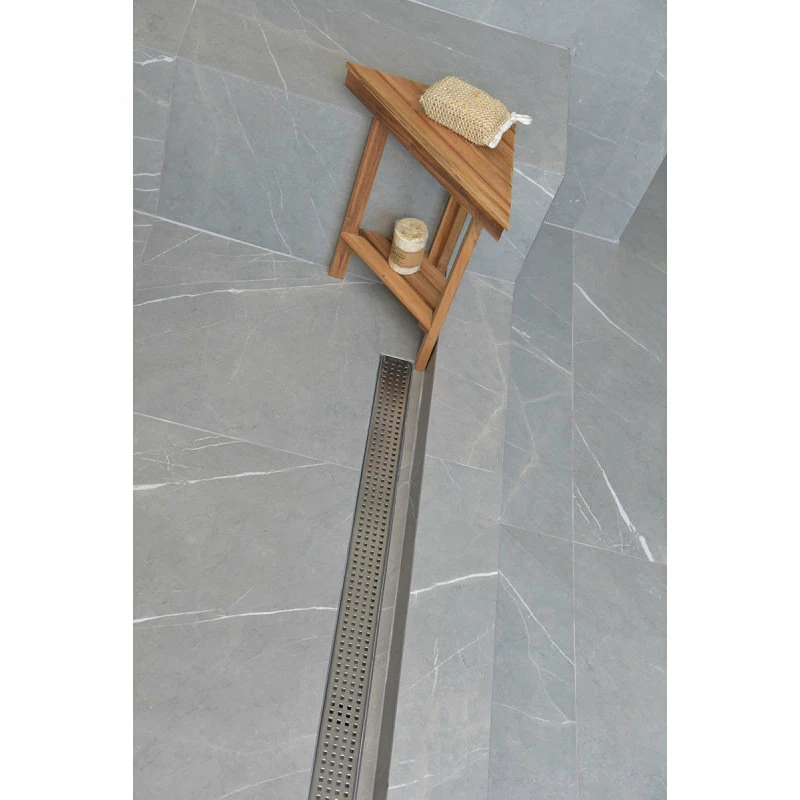 Outlet 💯 Linear Shower Drain, Brushed Nickel Square Design By Serene Drains, 35" 🤩 10 Outlet 💯 Linear Shower Drain, Brushed Nickel Square Design By Serene Drains, 35" 🤩 - Image 8