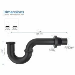 Budget 🧨 Kibi USA Kibi 1-1/2" P-Trap, Matte Black ❤️ -Grohe Shop 64a158a80341ddbe 1224 w800 h800 b1 p0