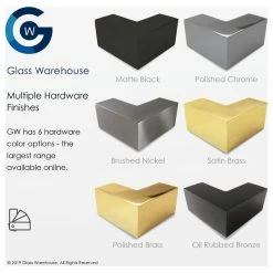 Best Sale 💯 Glass Warehouse 78"x28" Frameless Shower Door Single Fixed Panel, Oil Rubbed Bronze 🌟 -Grohe Shop 6df1432800521e07 1030 w800 h800 b1 p0