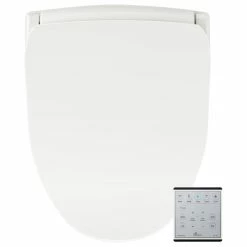 Flash Sale 🔔 Bio Bidet Slim TWO Bidet Smart Toilet Seat- Elongated White 😍