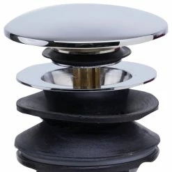 Best Pirce 🥰 Alfi Trade Polished Chrome Pop Up Drain For Bathroom Sink With Overflow 🔥 -Grohe Shop 788109e80cf53e54 6486 w800 h800 b1 p0