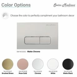 Cheap ⌛ Swiss Madison Wall Mount Dual Flush Actuator Plate With Rectangle Push Buttons In Matte Black ✨ -Grohe Shop 7d811f1b0f037cf2 4748 w800 h800 b1 p0