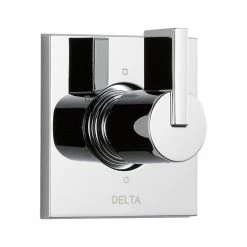 Outlet 🌟 Delta Faucet Delta Vero 6-Setting 3-Port Diverter Trim, Chrome, T11953 👍