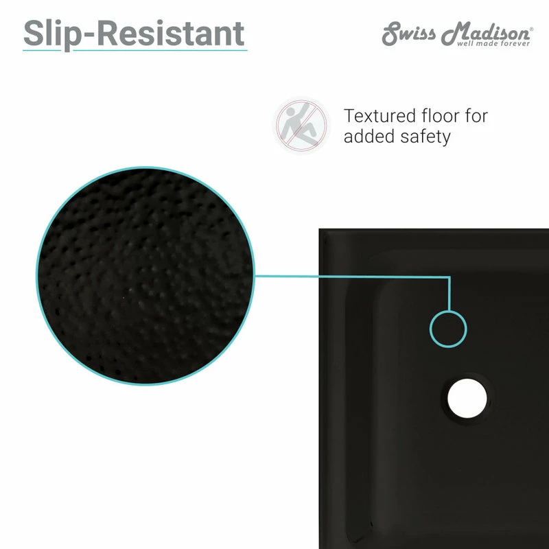Best Pirce ๐ฅฐ Swiss Madison Voltaire 48"x36" Acrylic Black, Single-Threshold, Center Drain, Shower Base ๐ฅ 7 Best Pirce ๐ฅฐ Swiss Madison Voltaire 48"x36" Acrylic Black, Single-Threshold, Center Drain, Shower Base ๐ฅ - Image 5
