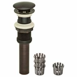 Buy 🧨 PF WaterWorks DecoDRAIN Hair Catcher PopUp Sink Drain No Overflow Jumbo Cap, Oil Rubbed Bronze 👏