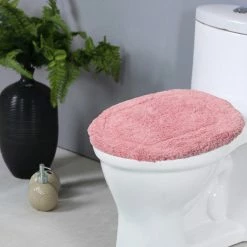 Best Pirce 👏 Home Weavers Inc. Waterford Collection Lid Cover 18"x18", Pink ⌛