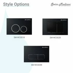 Cheap ⌛ Swiss Madison Wall Mount Dual Flush Actuator Plate With Rectangle Push Buttons In Matte Black ✨ -Grohe Shop b4e134950f037cf3 4748 w800 h800 b0 p0