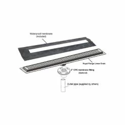 Outlet 💯 Linear Shower Drain, Brushed Nickel Square Design By Serene Drains, 35" 🤩 16 Outlet 💯 Linear Shower Drain, Brushed Nickel Square Design By Serene Drains, 35" 🤩 -Grohe Shop ced19ee2083a0e2c 1955 w800 h800 b1 p0