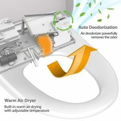 Cheap ๐ VOVO Bidet Toilet Seat With UV LED And Deodorizer, Elongated โจ 13 Cheap ๐ VOVO Bidet Toilet Seat With UV LED And Deodorizer, Elongated โจ -Grohe Shop de3191aa00382352 0840 w800 h800 b0 p0