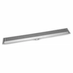 Outlet 💯 Linear Shower Drain, Brushed Nickel Square Design By Serene Drains, 35" 🤩