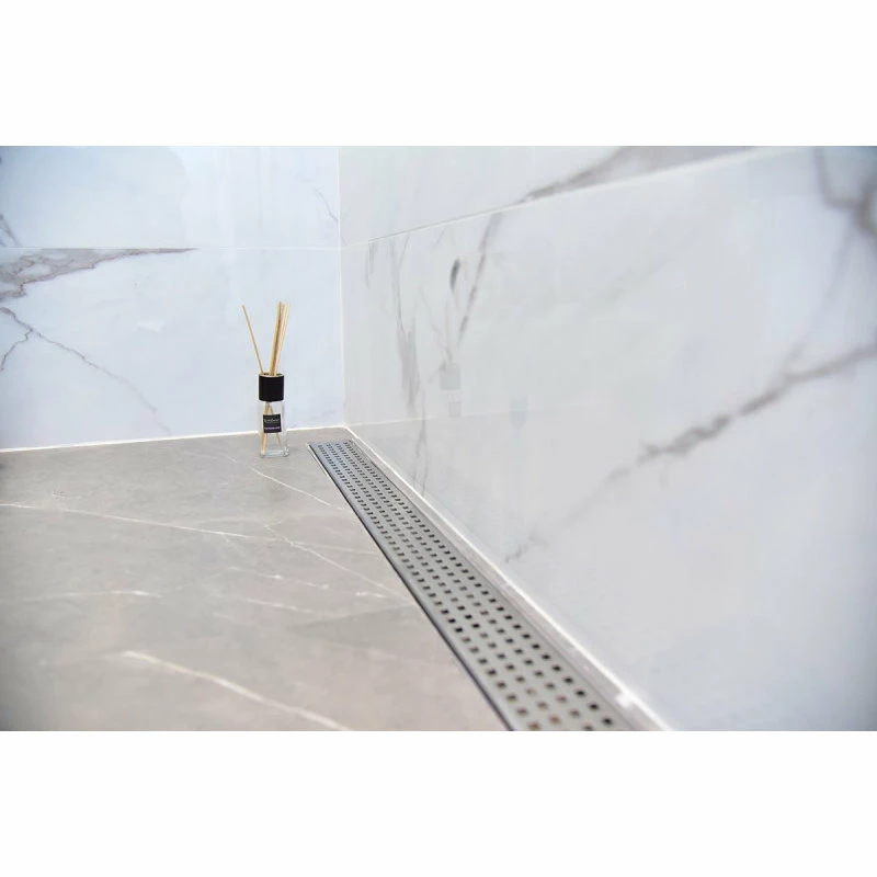 Outlet 💯 Linear Shower Drain, Brushed Nickel Square Design By Serene Drains, 35" 🤩 5 Outlet 💯 Linear Shower Drain, Brushed Nickel Square Design By Serene Drains, 35" 🤩 - Image 3