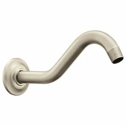 Outlet 👍 Moen Belfield Brushed Nickel Shower Arm 177171BN 🎉