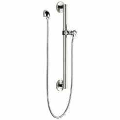 Deals 🔥 Delta Faucet Delta Adjustable Slide Bar/Grab Bar Assembly With Elbow, Chrome, 51600 🔔