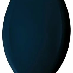 Best Pirce ⭐ Bemis Manufacturing Company Elongated Plastic Toilet Seat With Whisper Close, Navy 🛒
