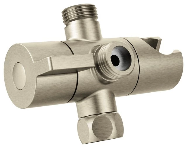 Outlet ❤️ Moen Brushed Nickel Shower Arm Diverter CL707BN 🤩 3 Outlet ❤️ Moen Brushed Nickel Shower Arm Diverter CL707BN 🤩