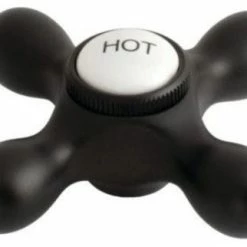 Best reviews of 👍 Kingston Brass KBH179AXH Replacement Cross Handle - Hot Side Only - Matte Black 🌟