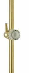 Coupon 🔔 Kingston Brass 24" Shower Slide Bar With Pin Wall Hook, Polished Brass ⌛