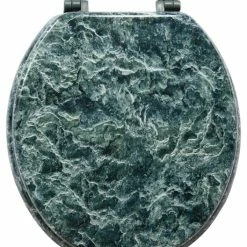 Coupon 🔥 American Trading House, Inc. Trimmer Faux Marble Design Toilet Seat, Green Marble 👍